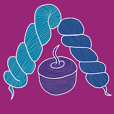 ArisaKnits Row Counter App Icon of Skeins and a Cake of Yarn