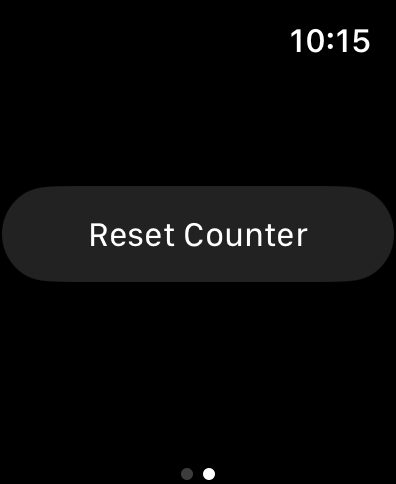 ArisaKnits Row Counter App Screenshot with Reset Row Counter Button