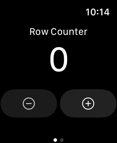 ArisaKnits Row Counter App Screenshot with Zero